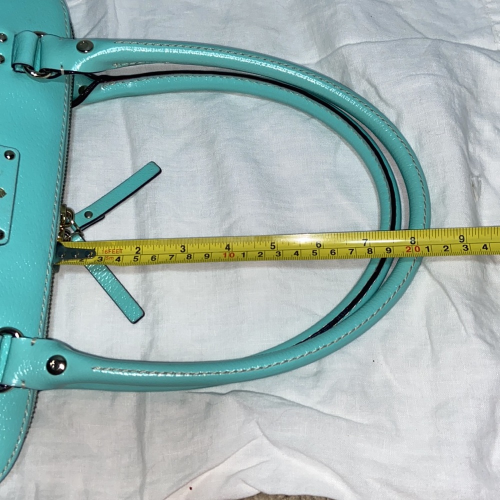 Gorgeous KATE SPADE Tiffany Blue Wellesley Rachelle Satchel shoulder Bag - Picture 16 of 16